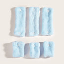 6pcs DIY Hair Curlers Flexible Silk Roller Styling Set without Heat (Blue) Newly