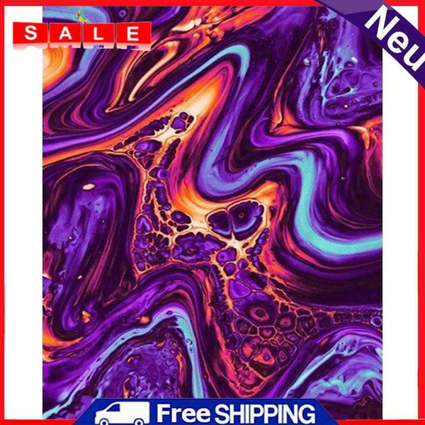 DIY Irregular Art Frameless Oil Paint by Numbers Kit Picture Handpainted Decor