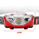 XPE LED Headlamp Wave Induction 500lm Waterproof Camping Headlight Red