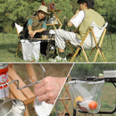 Stainless Steel Outdoor Camping Picnic Trash Bag Holder Garbage Storage Rack