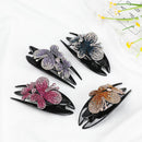 Flexible Dovetail Crystal Hair Clips Barrette Styling Tools Rhinestone Hairpin