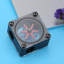 G1/4 Port 3 Impeller Water Flow Meter Indicator for PC Water Cooling(Black)