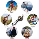 Metal Retractable Keychain Anti-Lost Anti-Theft EDC Keyring Buckle (Black) Newly