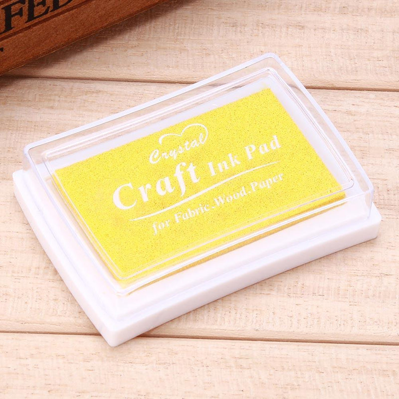 Inkpad DIY Home Stamp Ink Pad Scrapbooking Printing Stationery(Yellow)