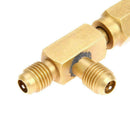 Tee Adapter 1/4X1/4X1/4"SAE Flare Add Micron Gauge Pump Set Access Vacuum K1O8