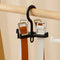 Plastic Belt Hanger Space Saver Rotating Scarf Silk Organizer Rack (Black) Newly