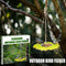 Outdoor Bird Feeder Stainless Steel Plate Hanging Feeder Garden Yard Decoration