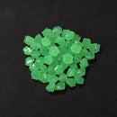 100pcs Luminous Glowing Stones Glow in the Dark Garden Decor Pebble (G)