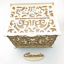 DIY Hollow Wooden Greeting Card Box Wedding Reception Supplies (JMO1774) Newly