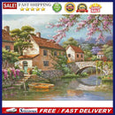 5D DIY Diamond Painting House Full Square Diamond Mosaic Wall
