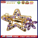 Fashion Rhinestone Flower Hair Clip Elegant Star Barrette Women Sweet Headwear