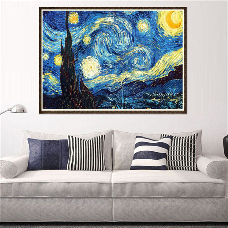 Starry Night 5D Full Drill Diamond Painting Embroidery DIY Cross Stitch Newly