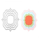 4pcs Flower Frame Cutting Dies Stencil Scrapbook Embossing DIY Card (MS-450