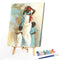 Black Mother and Son Oil Paint By Numbers Kit DIY Home Decoration Gift Wall A