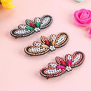 3pcs Butterfly Rhinestone Hair Clip DIY Crystal Bowknot Barrettes (Style 2)