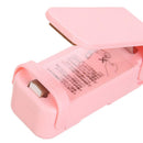 Mini Vacuum Food Heat Sealer Plastic Storage Bag Snack Seal Machine (Pink)