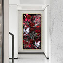 Cross and Dove on Flowers Oil Paint By Numbers DIY Frameless Drawing for Ad