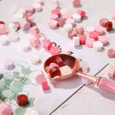 100pcs Octagon Sealing Wax Beads Envelope Seal Stamp Wax Tablet Pill (Pink)