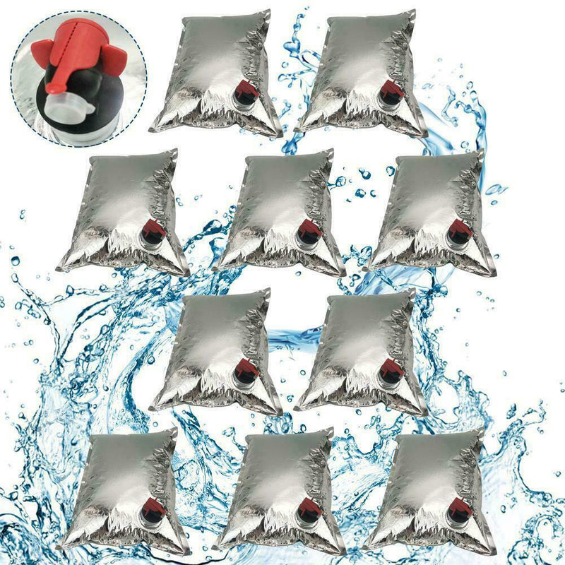 10pcs 10L Aluminum Foil BIB Bag-In-Box W/Butterfly Pouch Wine Champagne Tap L9I9