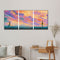 3 Panels Sunset Couples Oil Paint By Numbers Kits DIY Craft Coloring Drawing Art