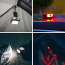 Sensor Cap Hat Clip on Light Headlight 6 Modes COB LED USB Charging Head Lamp