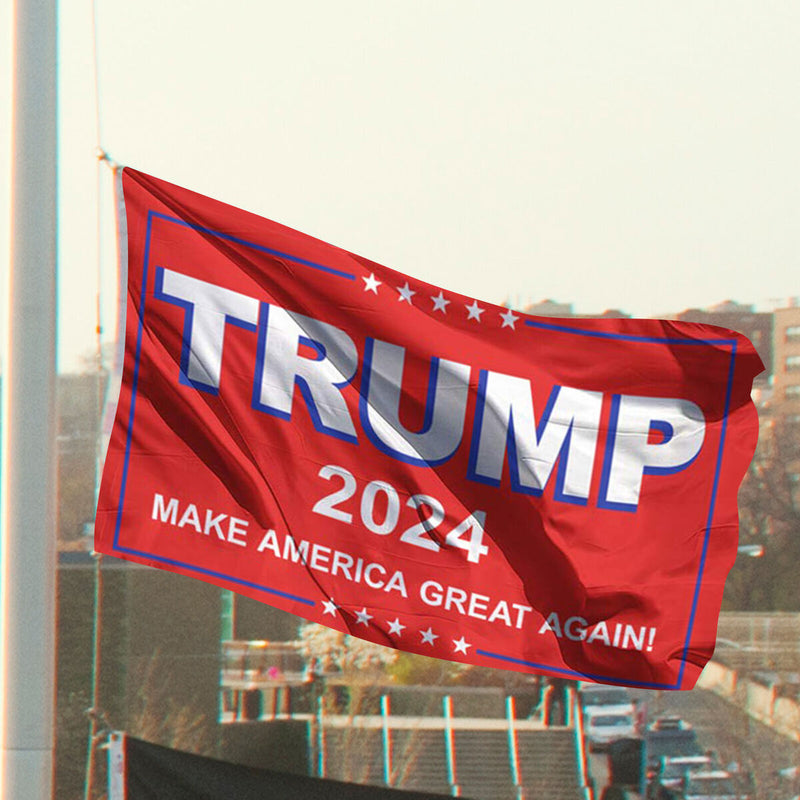 Donald Trump Flag,Waterproof 2024 Trump President Keep America Great Again Flags