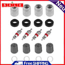 Occitop 4 Sets Car Tire Pressure Sensor TPMS Service Kit with Nut Valve Cap Di