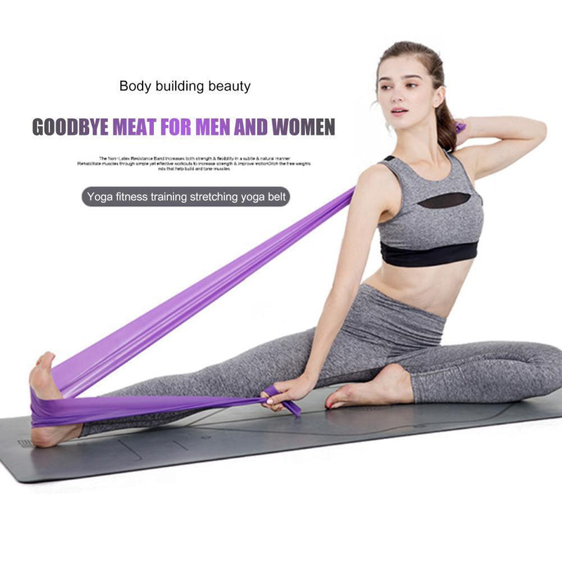 Training Fitness Exercise Gym Strength Resistance Pilates Sport Latex Bands R