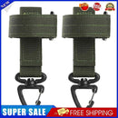 2x Outdoor Gloves Storage Buckle Climbing Rope Hanging Buckles (Army Green)