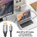 B0305 8K/60Hz Mini DP to DP Cable DisplayPort 1.4 Adapter Cord for Computer TV