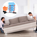 Household Transport Heavy Furniture Mover Wheeled Rollers Bar Set (Blue)