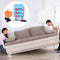Household Transport Heavy Furniture Mover Wheeled Rollers Bar Set (Blue)