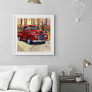 DIY Diamond Painting Kits Full Round Drill Red Car by Woods Home Decoration Gift