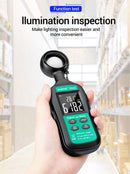 Handheld True RMS 200K Photometer UV Meter Digital Light Meter Luxmeter