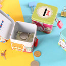 Metal Cute Gifts Square Saving Cash Coin Piggy Bank Cartoon Money Boxes