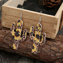 Sunflower Cactus Shape Drop Earrings Jewelry Women Xmas Holiday Gift Ornaments