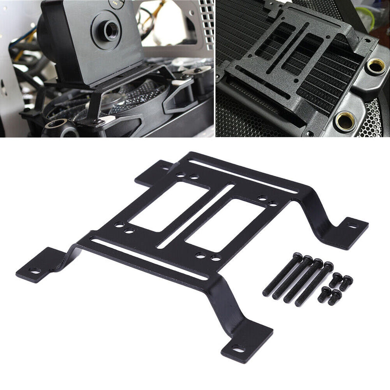 12cm water cooling radiator support water pump reservoir bracket alloy S