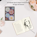 DIY Mandala Special Shaped Diamond Painting 50 Pages A5 Student Notebook Notebook