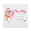 Cute Baby Photography Blanket Balloon Calendar Photo Props Backdrop Cloth