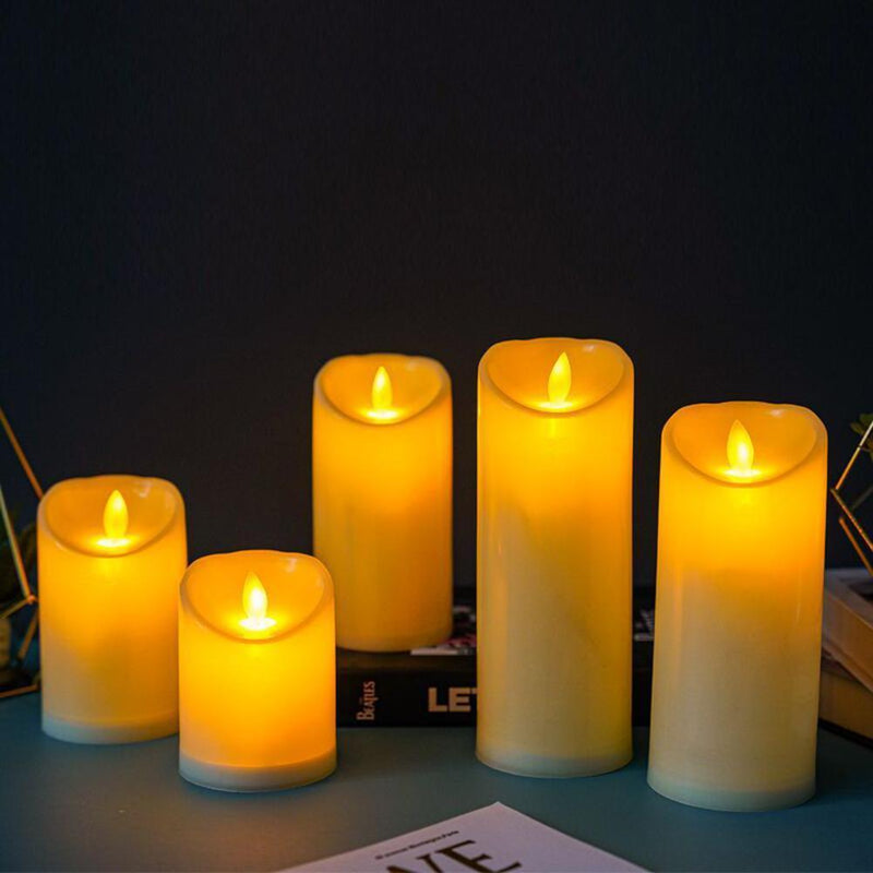 Flameless LED Candle Light Flickering Wedding Home Party Decor (7.5x10cm)