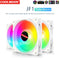 COOLMOON Case Fan Aura Sync Cooler Radiator 4Pin PWM Silent Computer Accessories