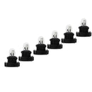 10pcs T3 LED 12V Car Interior Instrument Light Bulbs Dashboard Lamps(Black)