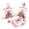 8pcs Santa Claus Cookie Bag Nougat Candy Paper Card Decoration Kids Gift,`