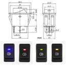 Toggle Driving Fog Lamp 12V 35A LED Indicator Work Light Switch 4-Pins On/Off