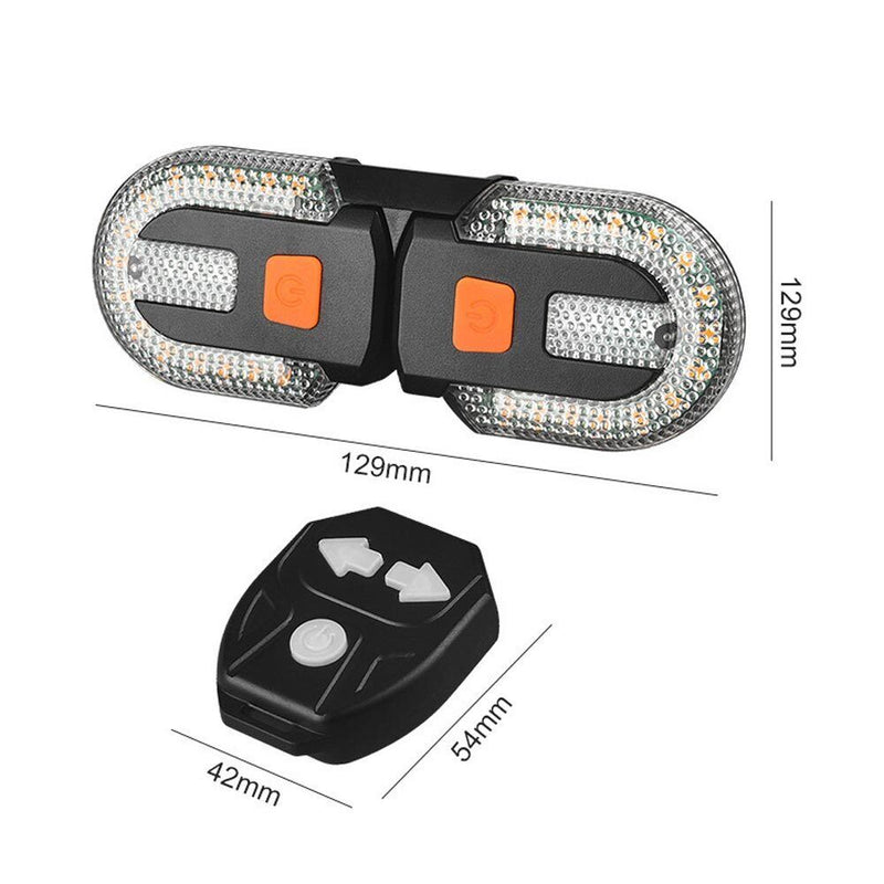 Fahrrad Blinker USB Wasserdichtes Highlight LED Warnlicht Kabellos Fernbedienung