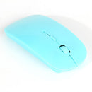 Optical Wireless Mouse 2.4G Receiver Ultra-thin for Computer PC light blue