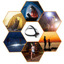 800 Lumens 3W COB Headlight LED 3 Modes Headlamp Emergerncy Torch (Black)