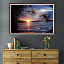 5D DIY Full Drill Diamond Painting Eyes Sea Cross Stitch Embroidery Mosaic Kit