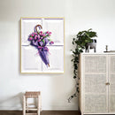 Flower Oil Paint By Numbers DIY Handpainted Home Decoration Unframed Umbrella