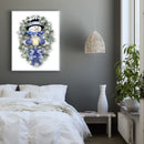 11CT Printed Full Embroidery Snowman Needlework DIY Cotton Craft Home Decoration